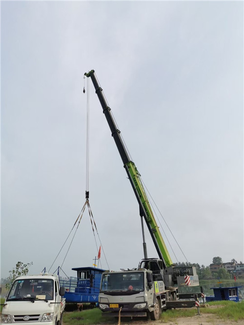 南川区桥梁建设吊装案例